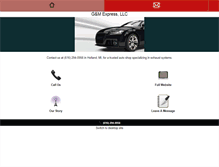 Tablet Screenshot of gandmexpressllc.com